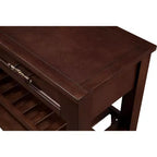 Bahut en bois massif, armoire de rangement avec 2 portes et 2 étagères, meuble de rangement pour le salon, la salle à manger, la cuisine