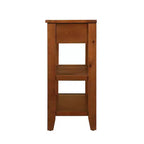 Bahut en bois massif, armoire de rangement avec 2 portes et 2 étagères, meuble de rangement pour le salon, la salle à manger, la cuisine