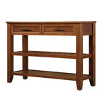Bahut en bois massif, armoire de rangement avec 2 portes et 2 étagères, meuble de rangement pour le salon, la salle à manger, la cuisine
