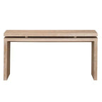 Console de ferme de 60 pouces avec plateau épais, table d'entrée avec conception à suspension double, table de couloir pour salon