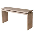 Console de ferme de 60 pouces avec plateau épais, table d'entrée avec conception à suspension double, table de couloir pour salon