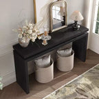 Console de ferme de 60 pouces avec plateau épais, table d'entrée avec conception à suspension double, table de couloir pour salon