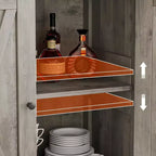 Petit buffet de ferme avec 2 portes et étagères réglables, armoires de console d'entrée d'appoint