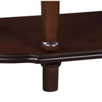 Console rectangulaire avec tiroirs et étagère inférieure pour entrée ou salon, marron