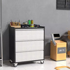 Mobile Tool Storage Cabinet with 3 Drawers, Heavy Duty Rolling Tool Cart for Garage and Workshop