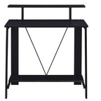 Bureau Debout Moderne de 99 cm avec Support Moniteur, Bureau d'Ordinateur avec Étagère Inférieure, Bureau pour Salon, Chambre, Bureau d'Étude