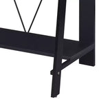 Bureau Debout Moderne de 99 cm avec Support Moniteur, Bureau d'Ordinateur avec Étagère Inférieure, Bureau pour Salon, Chambre, Bureau d'Étude