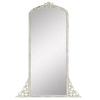 HomeRoots 67 White Solid Wood Framed Full Length Mirror