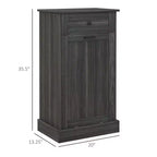 Poubelle de Cuisine Encastrable Meuble de Rangement pour Tri Sélectif avec Tiroir Support de Poubelle Autonome