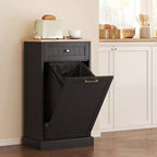 Poubelle de Cuisine Encastrable Meuble de Rangement pour Tri Sélectif avec Tiroir Support de Poubelle Autonome