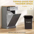 Poubelle de Cuisine Encastrable Meuble de Rangement pour Tri Sélectif avec Tiroir Support de Poubelle Autonome