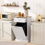 Poubelle de Cuisine Encastrable Meuble de Rangement pour Tri Sélectif avec Tiroir Support de Poubelle Autonome