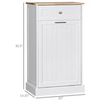 Poubelle de Cuisine Encastrable Meuble de Rangement pour Tri Sélectif avec Tiroir Support de Poubelle Autonome