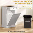 Poubelle de Cuisine Encastrable Meuble de Rangement pour Tri Sélectif avec Tiroir Support de Poubelle Autonome