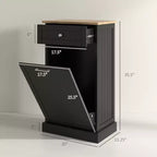 Poubelle de Cuisine Encastrable Meuble de Rangement pour Tri Sélectif avec Tiroir Support de Poubelle Autonome