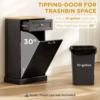 Poubelle de Cuisine Encastrable Meuble de Rangement pour Tri Sélectif avec Tiroir Support de Poubelle Autonome