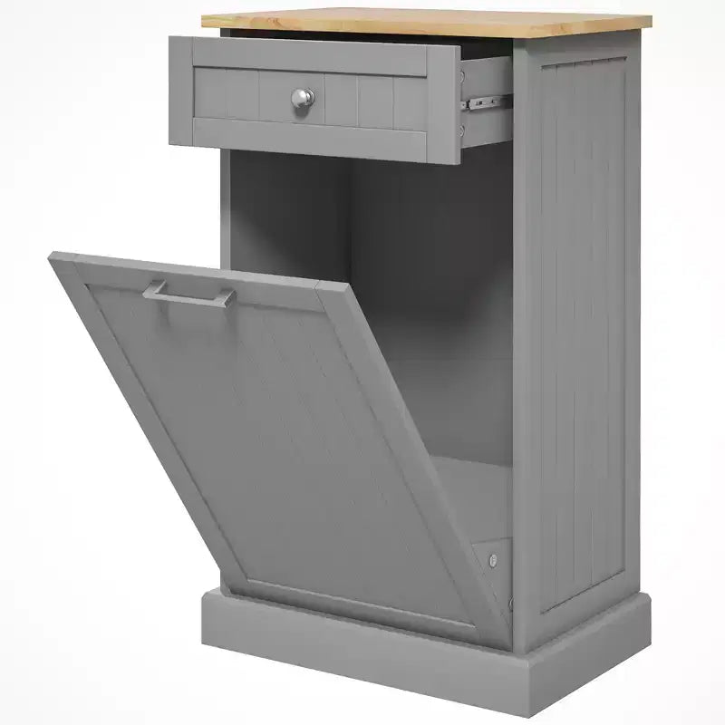 Poubelle de Cuisine Encastrable Meuble de Rangement pour Tri Sélectif avec Tiroir Support de Poubelle Autonome