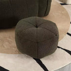 Canapé Pouf avec Ottoman, Fauteuil Poire Moderne et Doux avec Accoudoirs, Canapé Paresseux Carré en Chenille