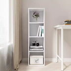 Bibliothèque étagère en bois de 106,15 cm de hauteur à 4 niveaux