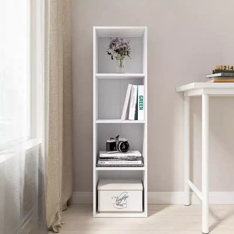 Bibliothèque étagère en bois de 106,15 cm de hauteur à 4 niveaux