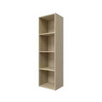 Bibliothèque étagère en bois de 106,15 cm de hauteur à 4 niveaux