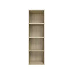 Homez 41.81 in. Tall Wood 4-Shelf Etagere Bookcase