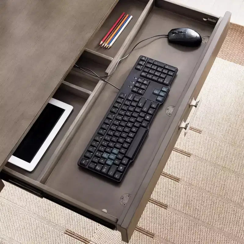 Bureaux d'écriture en bois noir de 71 cm de hauteur sans rangement
