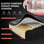 Chaise de bureau grande taille, Chaise de jeu en cuir à dossier haut avec repose-pieds, Chaise d'ordinateur ergonomique avec support lombaire et appui-tête, Base pivotante à 360°