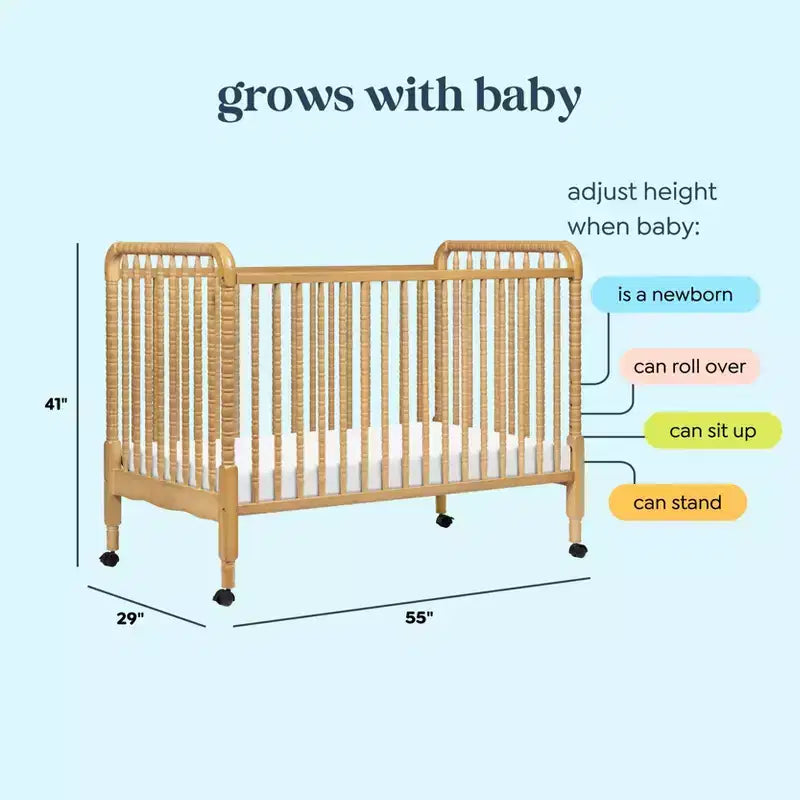 Lit de bébé transformable 3-en-1 Jenny Lind