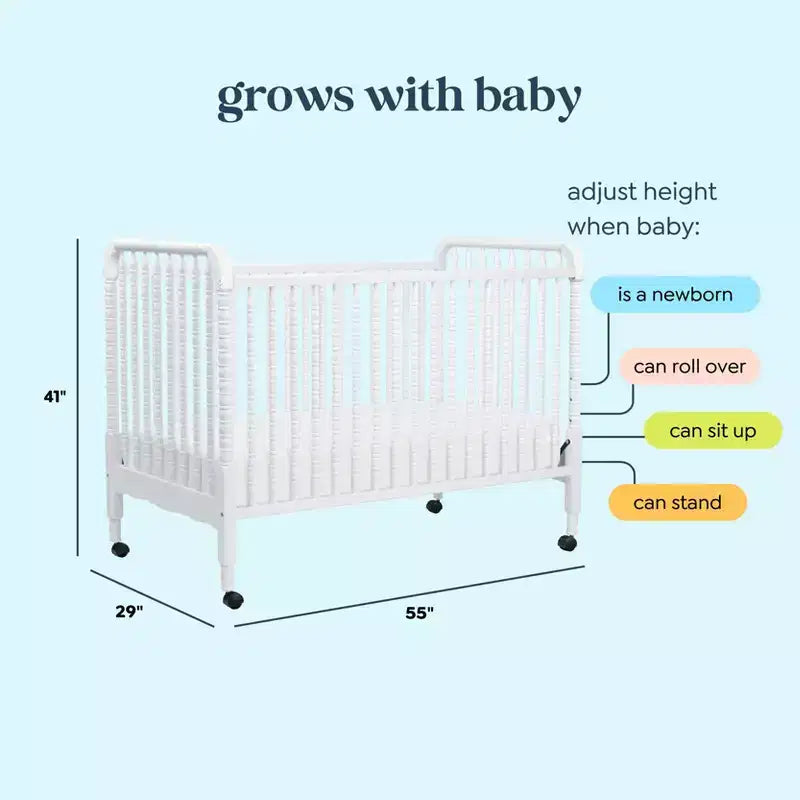 Lit de bébé transformable 3-en-1 Jenny Lind