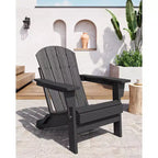 COZONY Adirondack Chair Outdoor, HDPE Heavy Duty 380lb Capacity, Weather Resistant No Assembly Required Foldable for Patio, Lawn, Garden