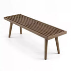Banc pleine taille Mid-Century Modern