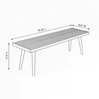 Banc pleine taille Mid-Century Modern