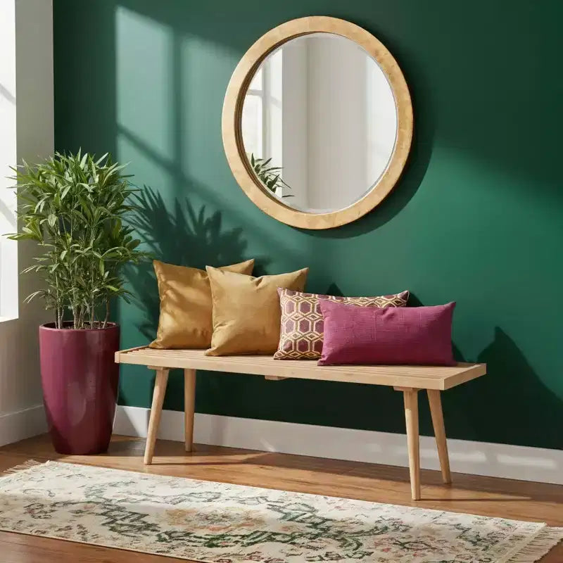 Banc pleine taille Mid-Century Modern