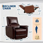 Fauteuil inclinable pivotant et basculant, support lombaire et accoudoirs rembourrés, fauteuil inclinable à bascule confortable, pour salon, chambre à coucher