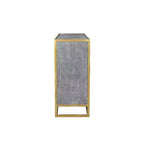 Bahut de salle à manger Raven en bois de manguier marron - : Structure métallique robuste, 3 tiroirs, 2 portes