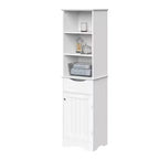 RiverRidge Ashland Tall Bathroom Storage Linen Cabinet and Organizer with Drawer and Shelves