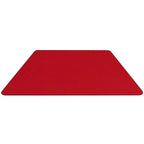 Table d'activités réglable mobile 22,5x45 trapézoïdale grise en stratifié HP