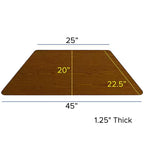 Table d'activités réglable mobile 22,5x45 trapézoïdale grise en stratifié HP