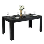 Costway 63'' Dining Table Rectangular Modern Kitchen Table For 6 People Home Furniture