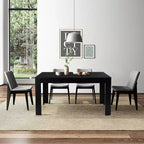 Table à manger rectangulaire de 160 cm, moderne, pour 6 personnes, meuble de cuisine