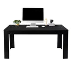 Table à manger rectangulaire de 160 cm, moderne, pour 6 personnes, meuble de cuisine