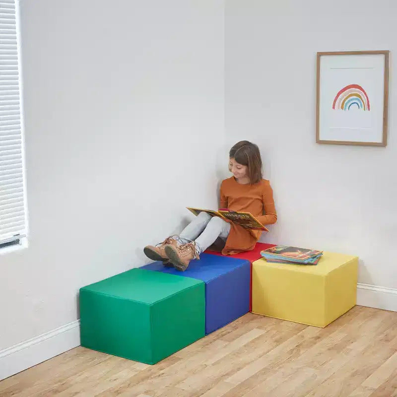 Pouf carré 4 pièces