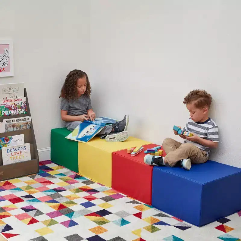 Pouf carré 4 pièces