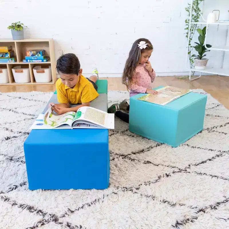 Pouf carré 4 pièces