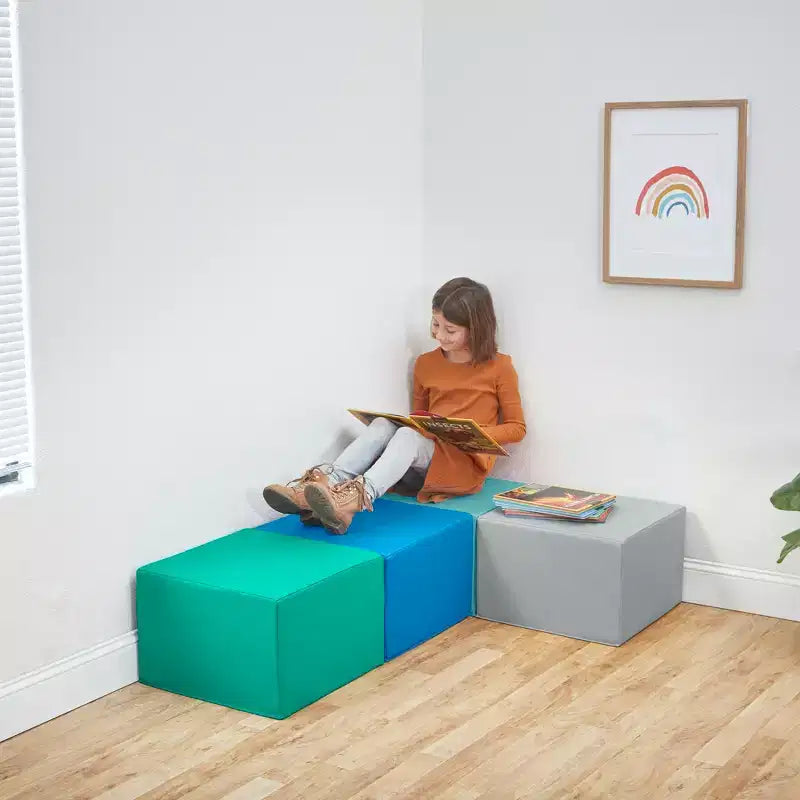 Pouf carré 4 pièces