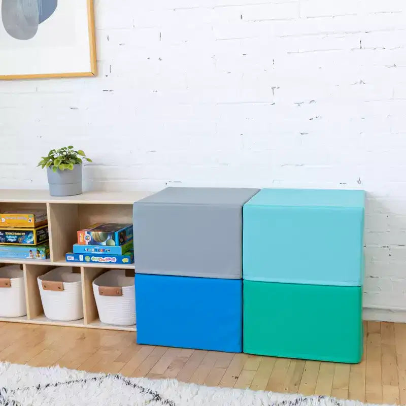Pouf carré 4 pièces