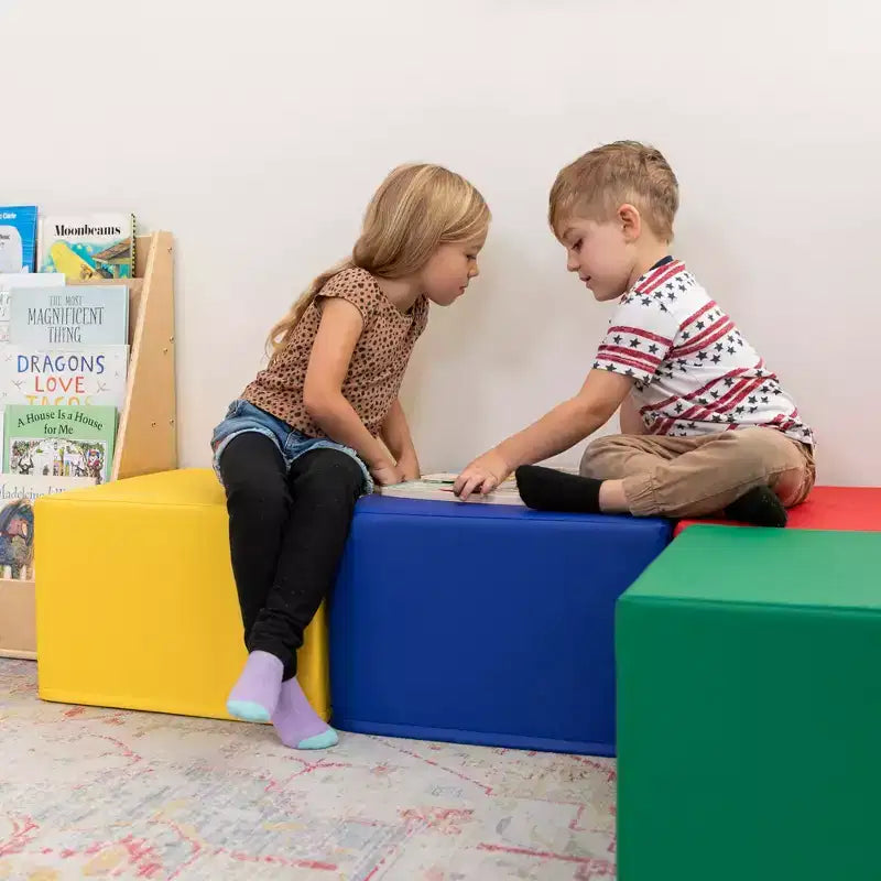 Pouf carré 4 pièces