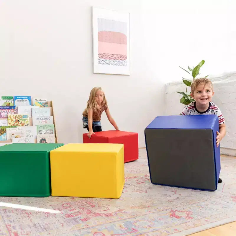 Pouf carré 4 pièces