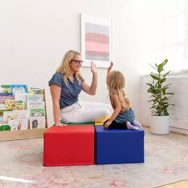 Pouf carré 4 pièces